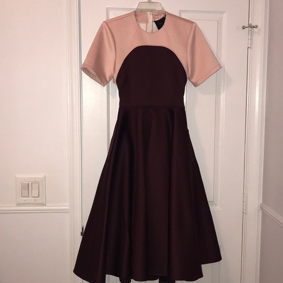ASOS NWOT Formal Dress Pink/ Burgundy US Size 4 - Picture 1 of 7